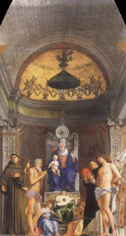 Giovanni Bellini st.job altarpiece Spain oil painting art